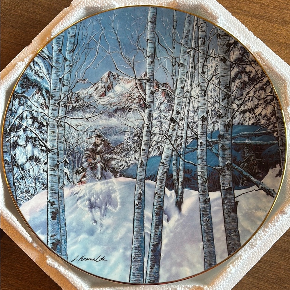 W.S. George “Kindred Spirits” Vintage Decorative Plate by Julie Kramer Cole
